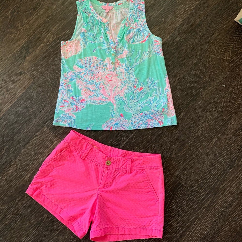 Lily Pulitzer pink shorts